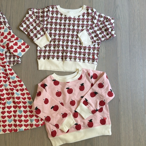 Pink Chicken Heart and Checkered Kids Dress Set - Picture 2 of 3